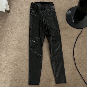 Wilfred Glossy Black Pants